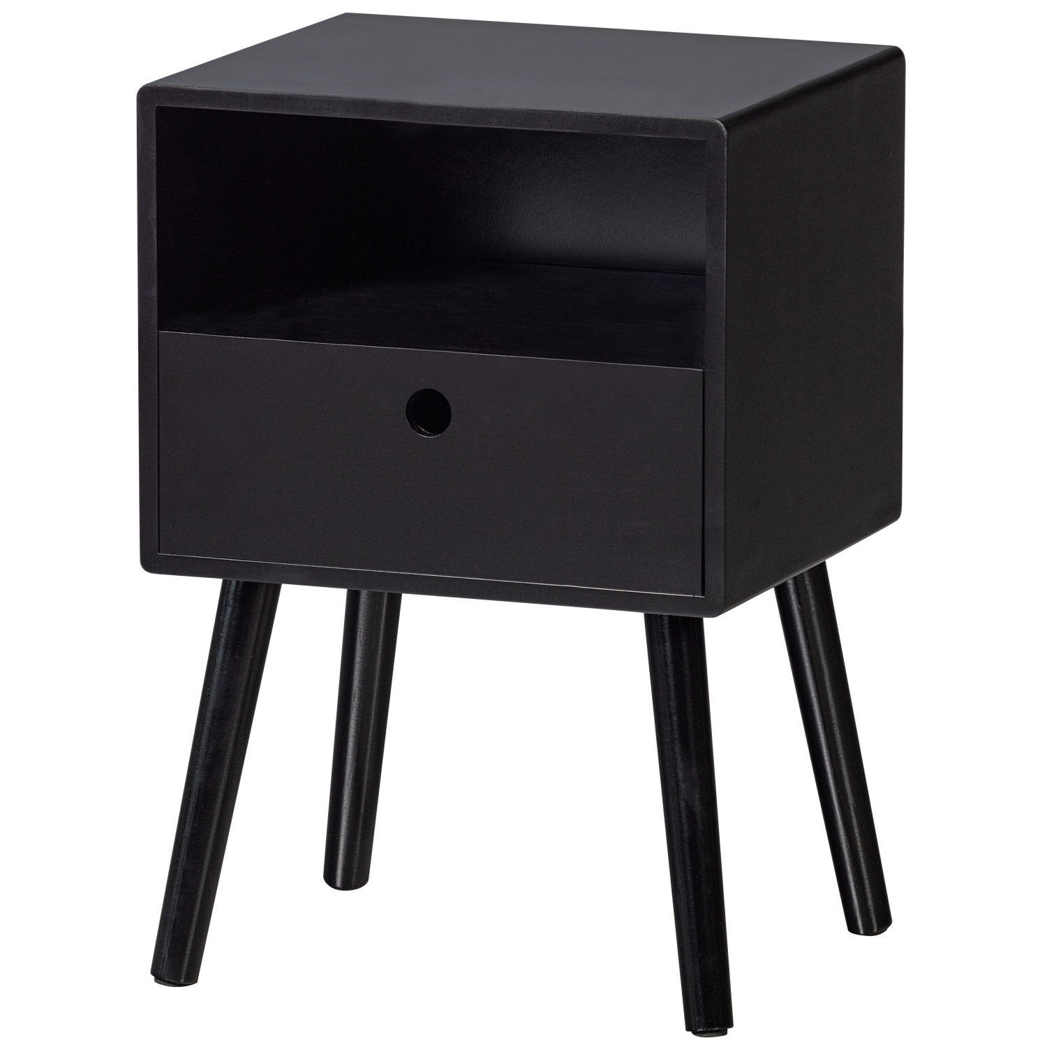 OZZY NACHTKASTJE MDF ZWART