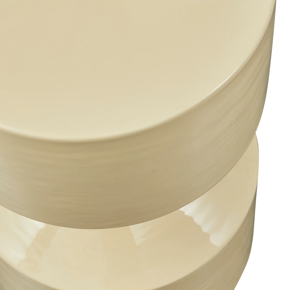 WOOOD - Hidde bijzettafel metaal geel