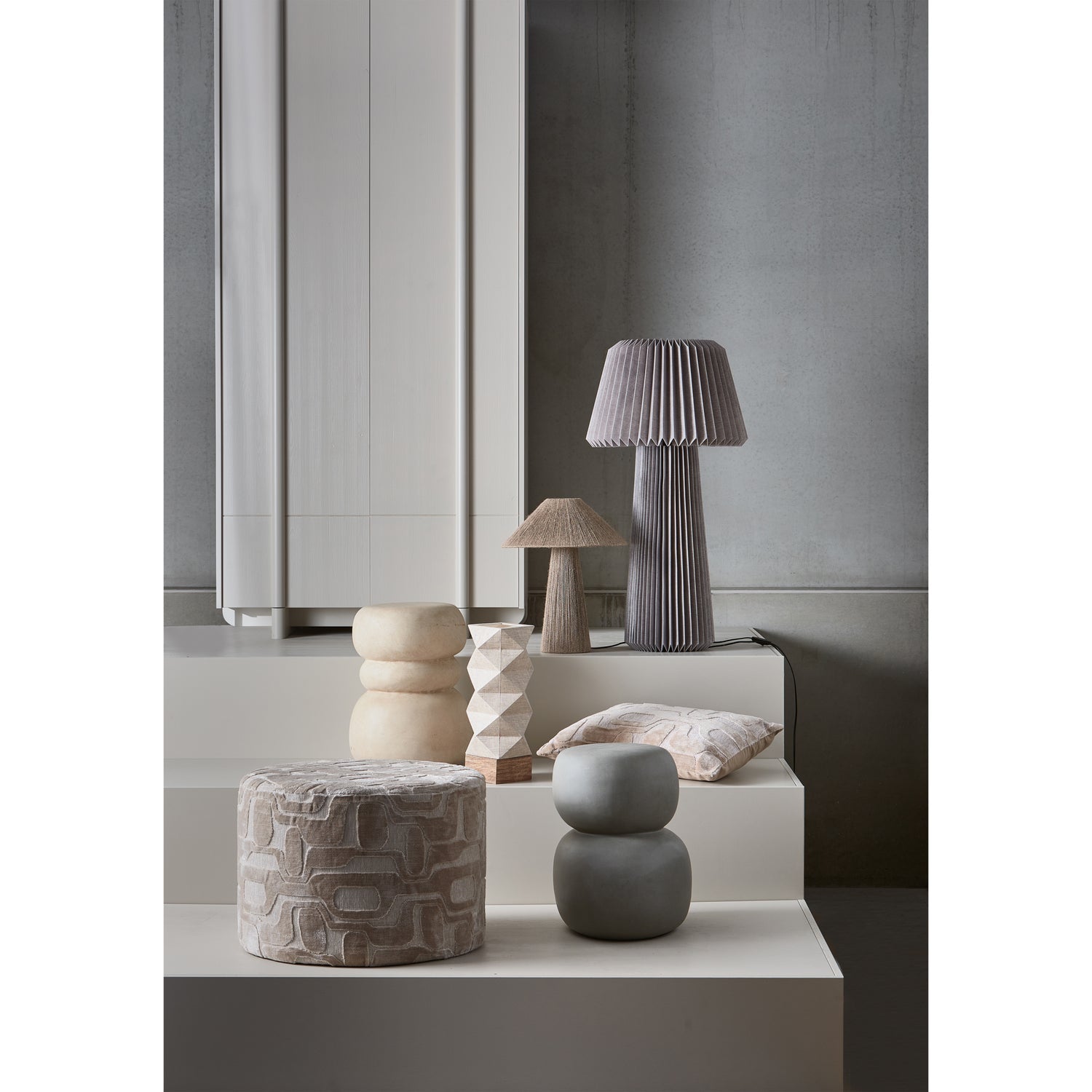 ODA BIJZETTAFEL BETONLOOK GROEN/GRIJS