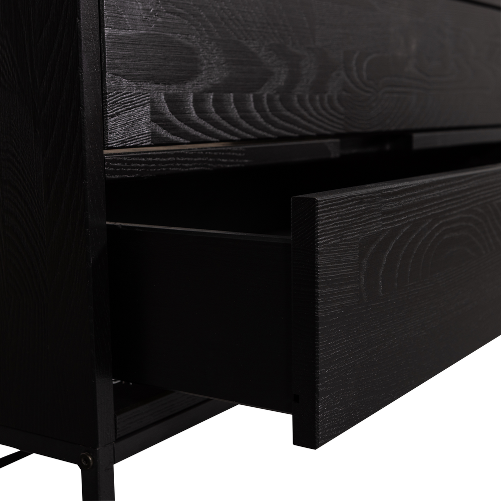 SILAS TV MEUBEL 120 CM ESSEN BLACKNIGHT [fsc]