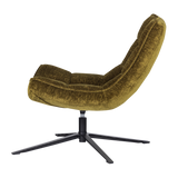 MAUDI DRAAIFAUTEUIL CHENILLE STRUCTUUR GROEN