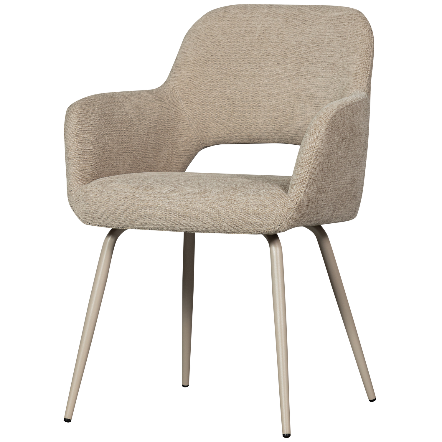 JENNY EETKAMERSTOEL GEWEVEN STOF NATUREL