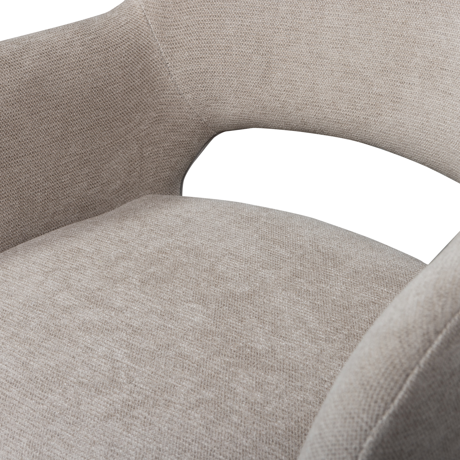 JENNY EETKAMERSTOEL GEWEVEN STOF NATUREL