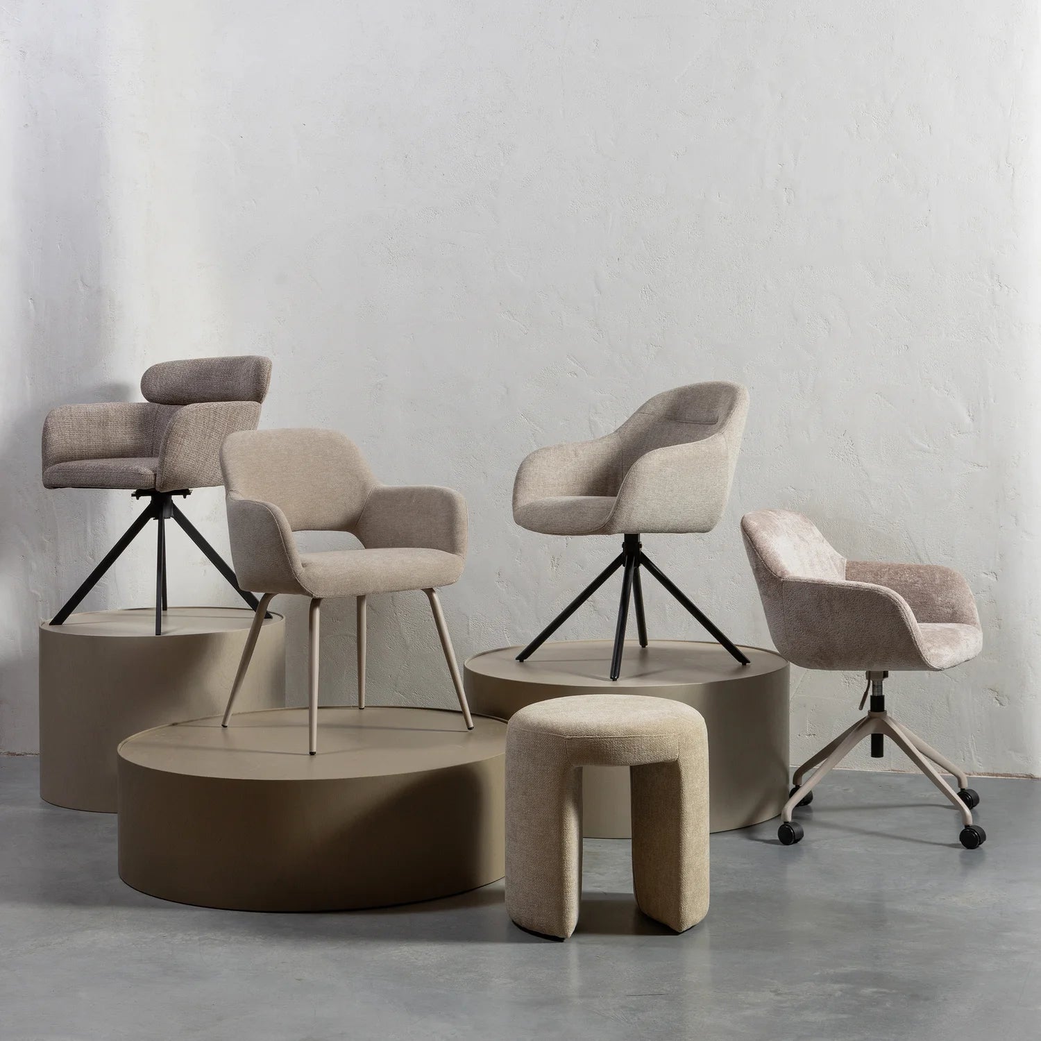 WOOOD - Morros bureaustoel taupe