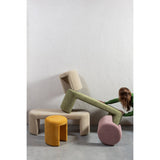 JACOB GESTOFFEERD BANKJE OLIJFGROEN