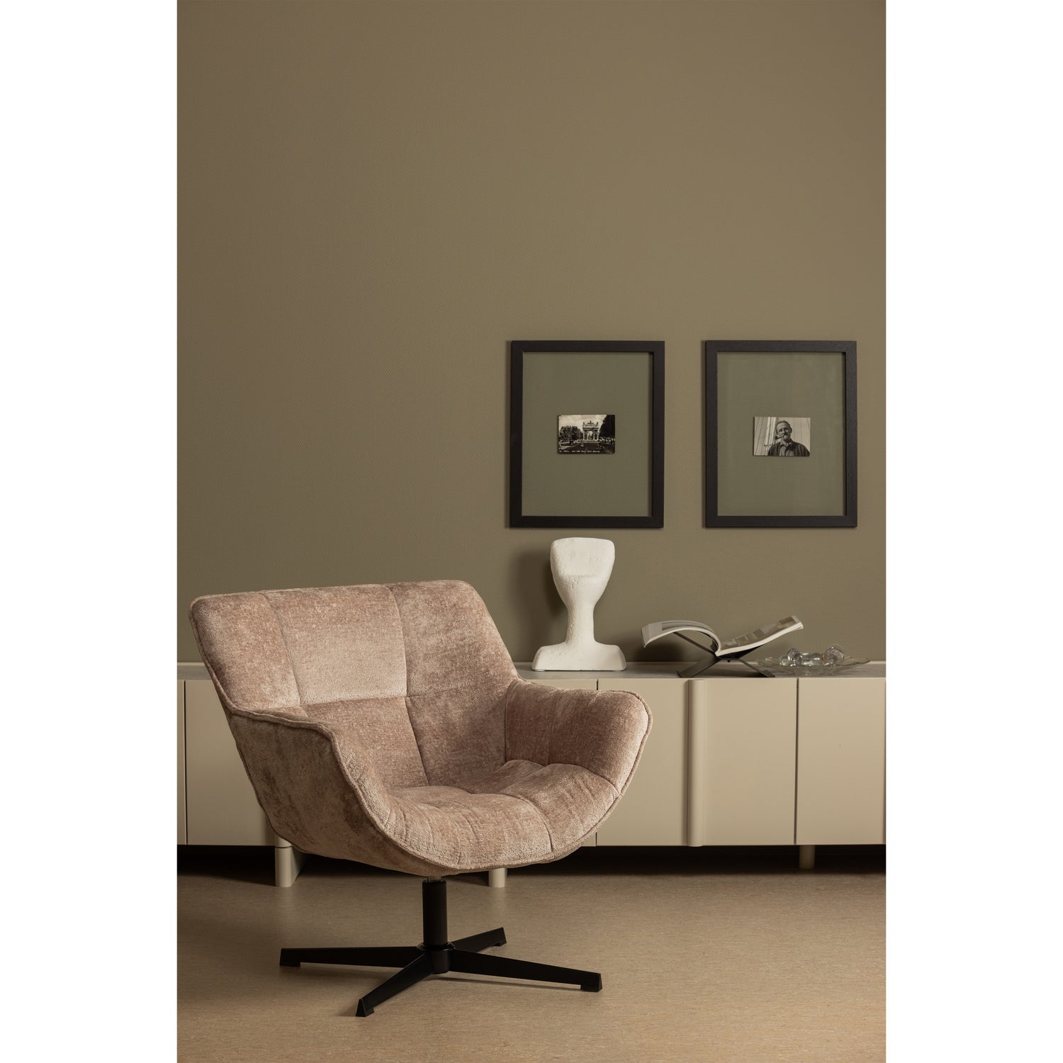 WIBO DRAAIFAUTEUIL TAUPE