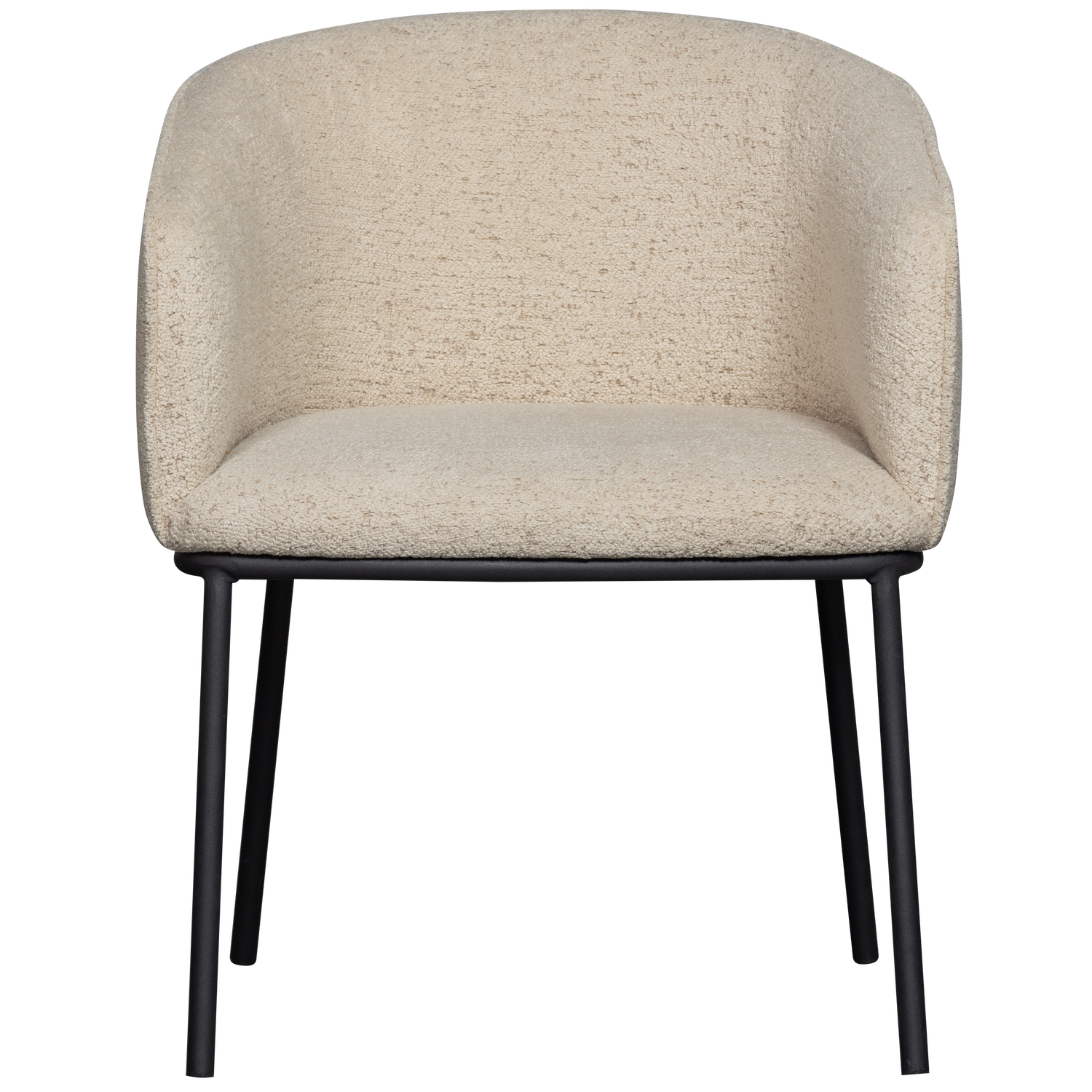 LEON EETKAMERSTOEL BOUCLE NATUREL MELANGE