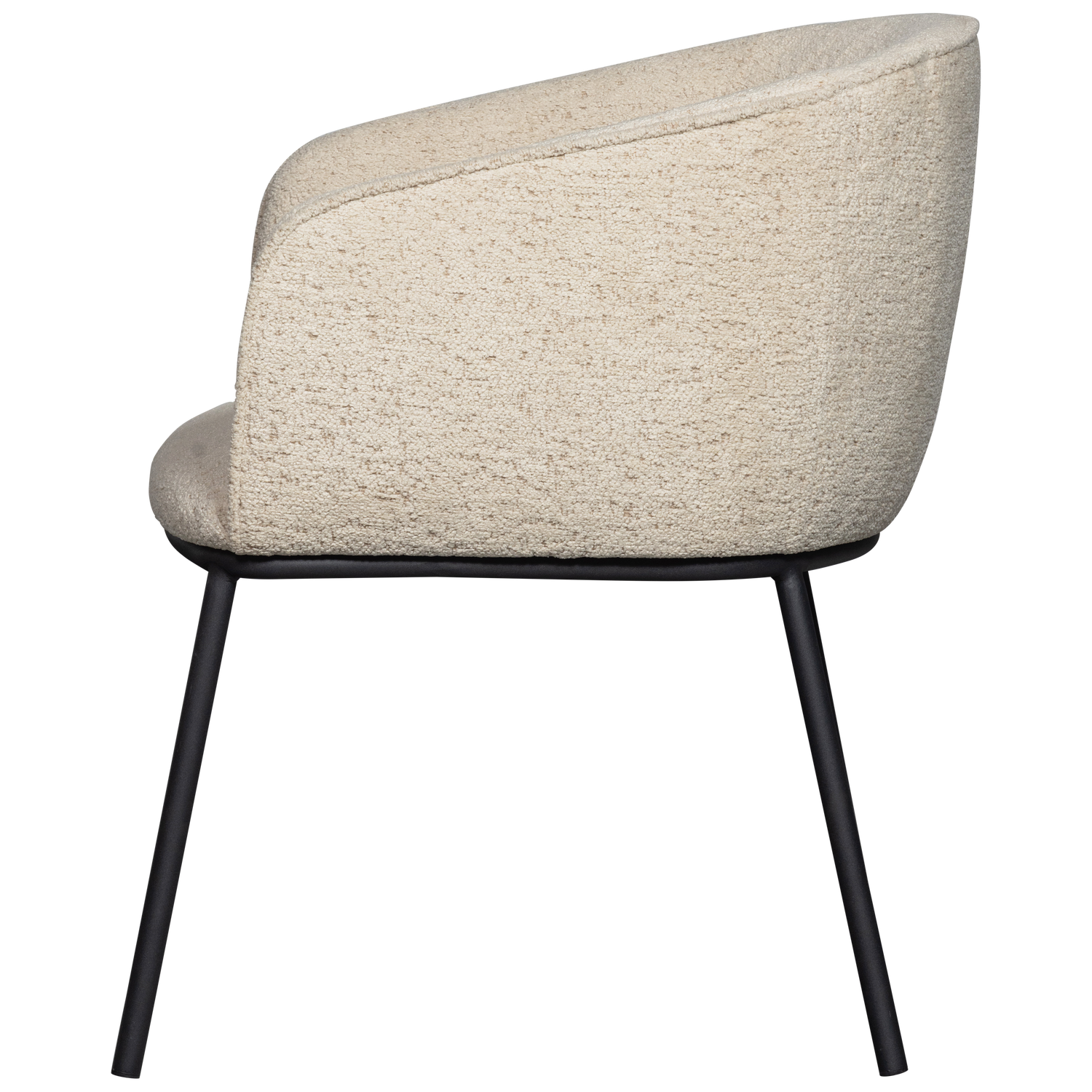 LEON EETKAMERSTOEL BOUCLE NATUREL MELANGE