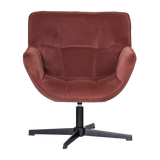 WIBO DRAAIFAUTEUIL MAT VELVET BRUINROOD [fsc]