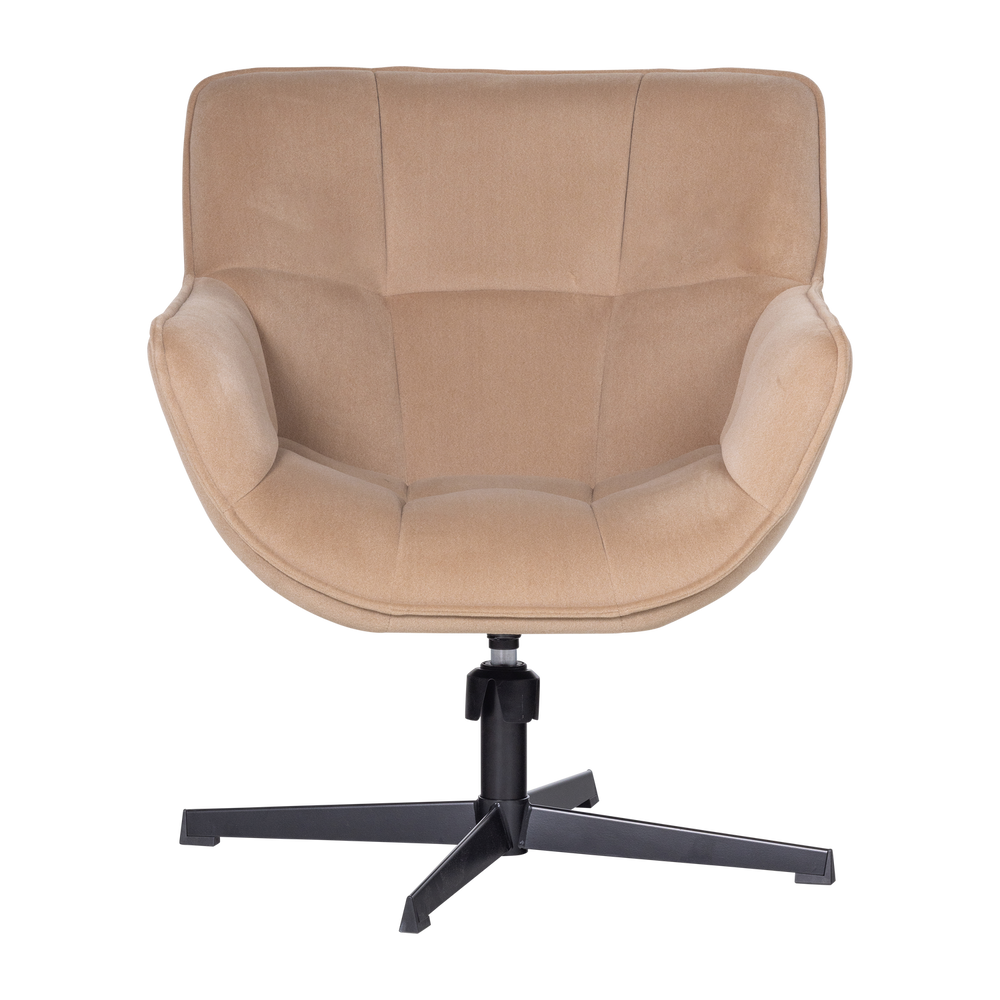 WIBO DRAAIFAUTEUIL MAT VELVET ZAND [fsc]