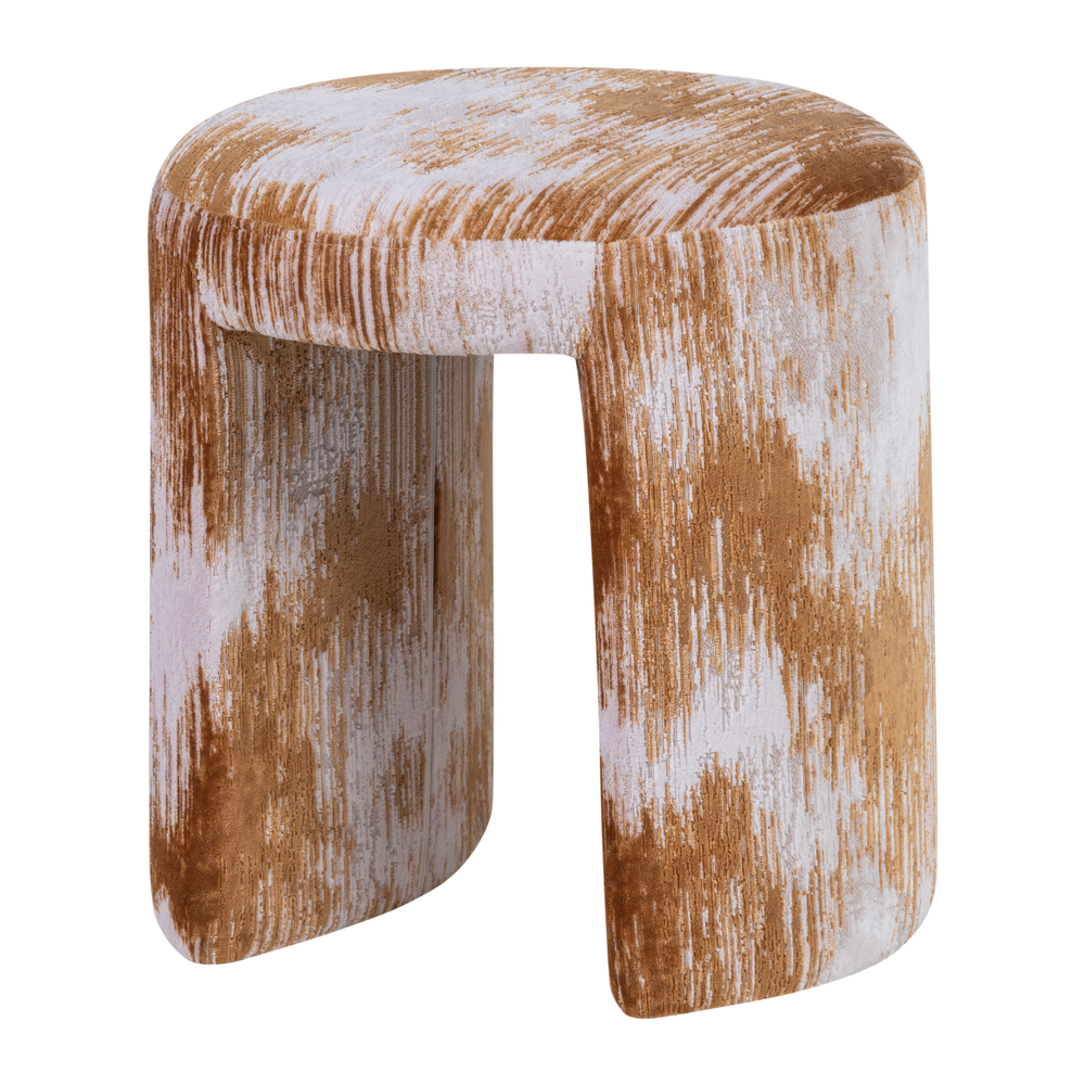 CHARLIE GESTOFFEERDE KRUK STRUCTUUR STOF KARAMELBRUIN [fsc]