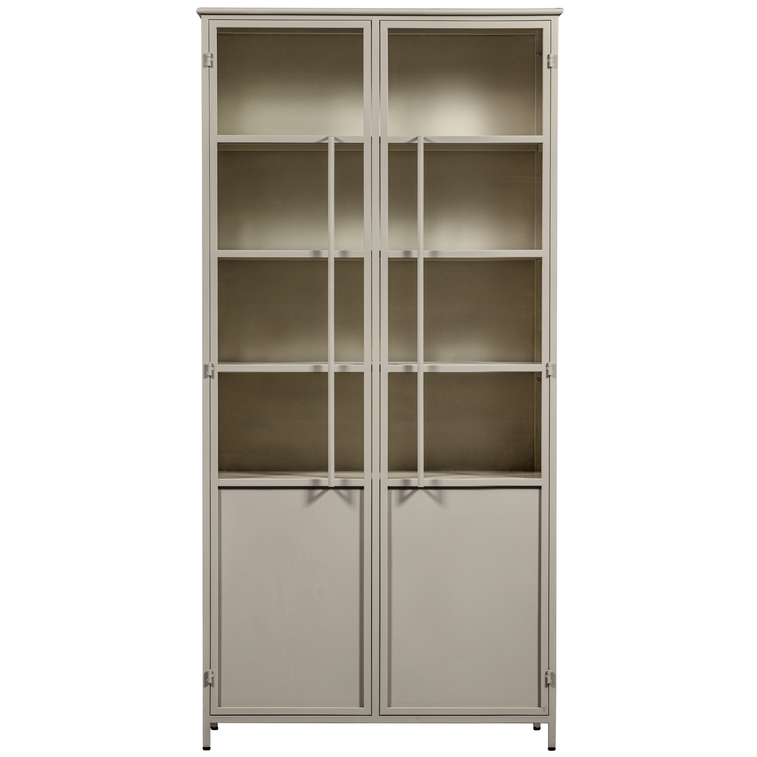 EXHIBIT XL 2-DEURS VITRINEKAST METAAL ZAND