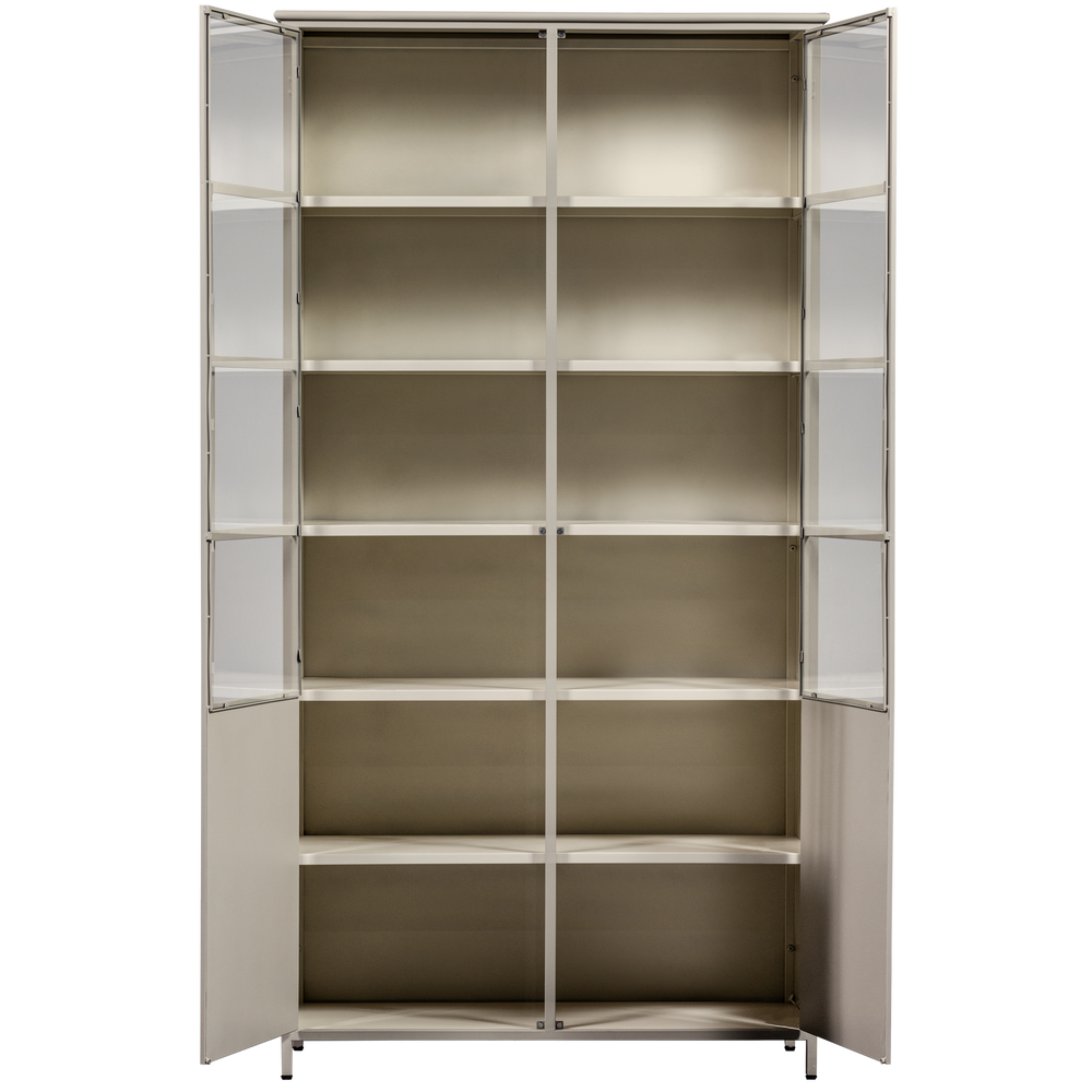 EXHIBIT XL 2-DEURS VITRINEKAST METAAL ZAND