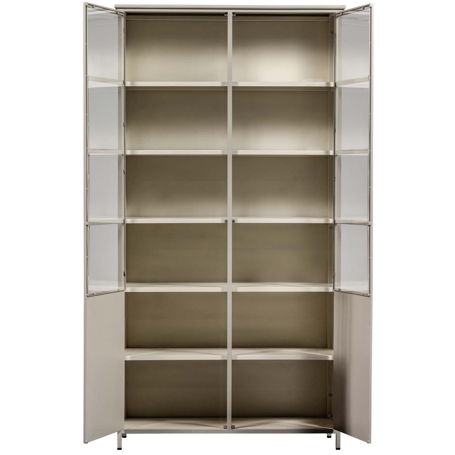 EXHIBIT XL 2-DEURS VITRINEKAST METAAL ZAND