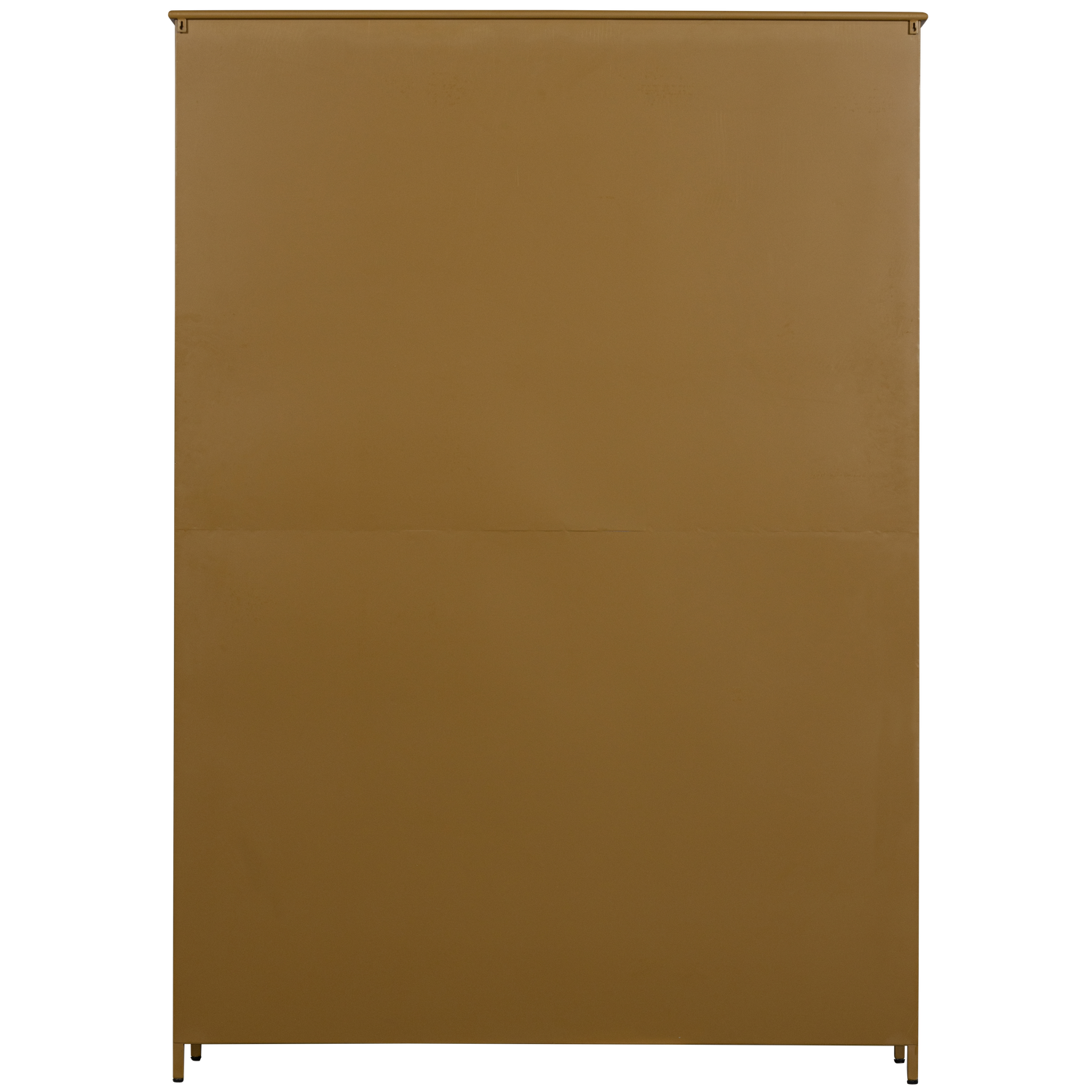 EXHIBIT XL 3-DEURS VITRINEKAST METAAL HONINGGEEL