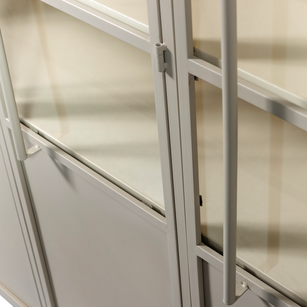 EXHIBIT XL 3-DEURS VITRINEKAST METAAL ZAND