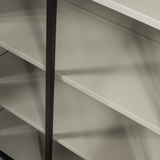 EXHIBIT XL 2-DEURS VITRINEKAST METAAL ZWART