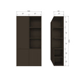 MEREL OPBERGKAST GRENEN MIDDENBRUIN [fsc]