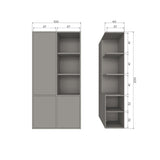 MEREL OPBERGKAST GRENEN WARMGRIJS [fsc]