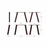 HAARLEM 4-STANDEN POOT EIKEN MYSTIC BROWN SET VAN 2 [fsc]