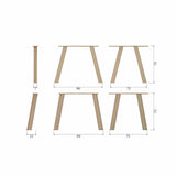 HAARLEM 4-STANDEN POOT EIKEN PEBBLE GREY SET VAN 2 [fsc]