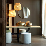 DOUTZEN SPIEGEL METAAL GOUD O80 CM