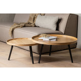 MESA BIJZETTAFEL L HOUT NATUREL 34xO60