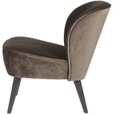 SARA FAUTEUIL VELVET WARM GROEN