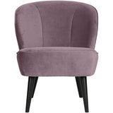WOOOD - Sara fauteuil fluweel warm lila