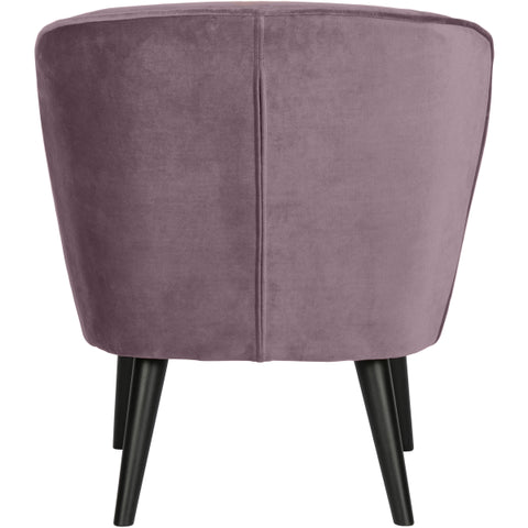 WOOOD - Sara fauteuil fluweel warm lila
