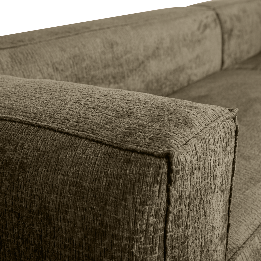 BEAN HOEKBANK RECHTS STRUCTURE VELVET MOSS