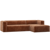 BEAN HOEKBANK RECHTS CHENILLE VELVET TERRA