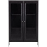 XAM VITRINEKAST GRENEN ZWART [fsc]