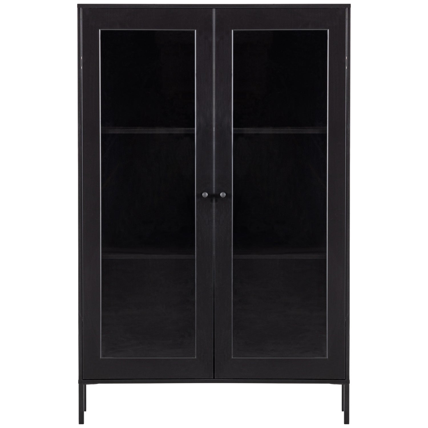 XAM VITRINEKAST GRENEN ZWART [fsc]