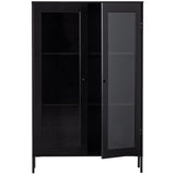 XAM VITRINEKAST GRENEN ZWART [fsc]