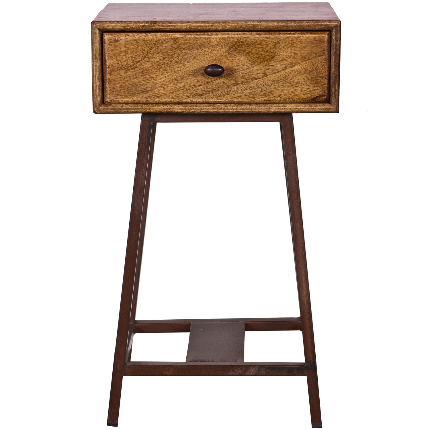 SKYBOX SIDETABLE MANGOHOUT/METAAL NATUREL