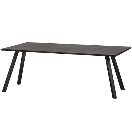 COMBI-TABLO: TAFEL EIKEN 200X90 & 2-STAND BLACKNIGHT [fsc]
