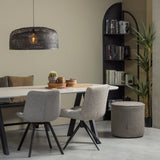 IMME BANKJE HOUT ZWART 110 CM