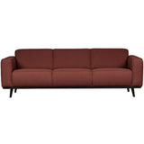 STATEMENT 3-ZITS BANK 230 CM BOUCLE KASTANJEBRUIN