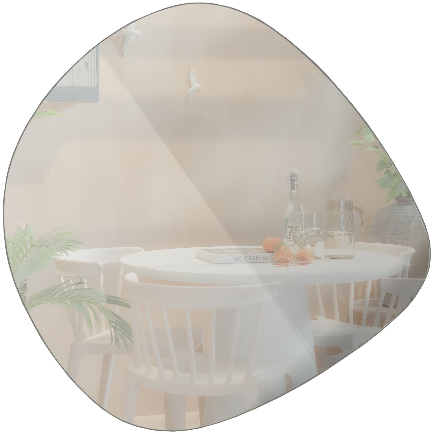 PHILOU SPIEGEL ZWART 60X59 CM