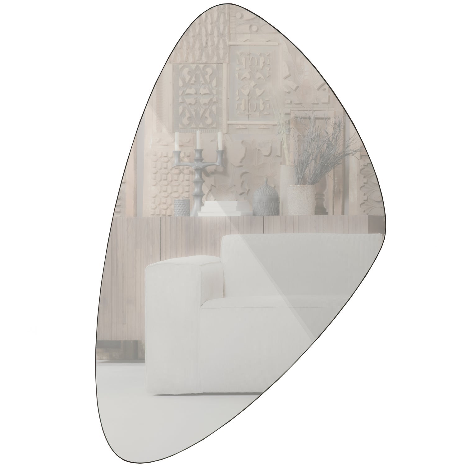 PHILOU SPIEGEL ZWART 47x81 CM