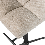 VINNY DRAAIBARE BARSTOEL BOUCLE ZAND