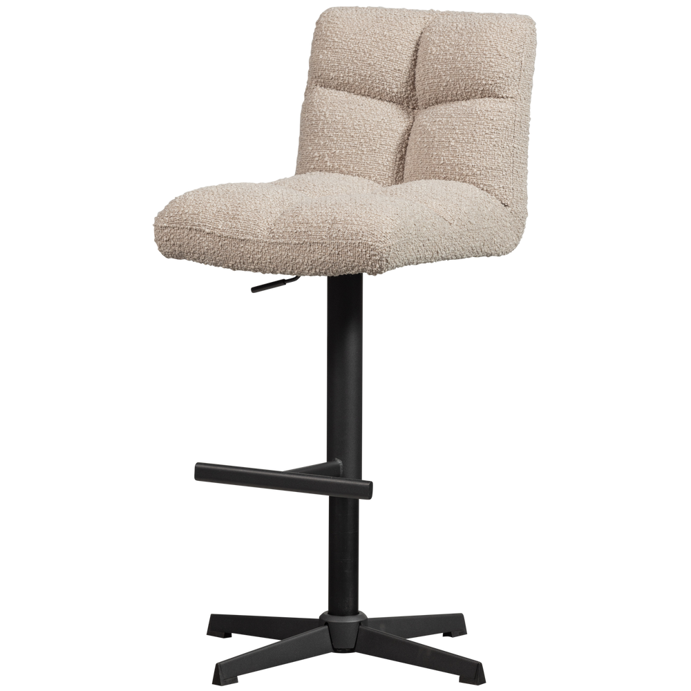 VINNY DRAAIBARE BARSTOEL BOUCLE ZAND