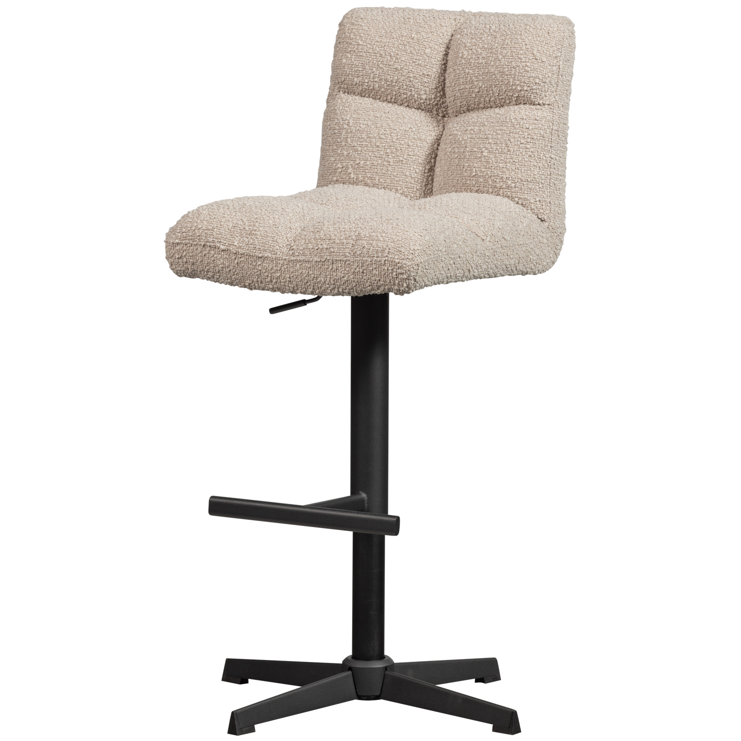 VINNY DRAAIBARE BARSTOEL BOUCLE ZAND