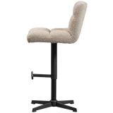 VINNY DRAAIBARE BARSTOEL BOUCLE ZAND