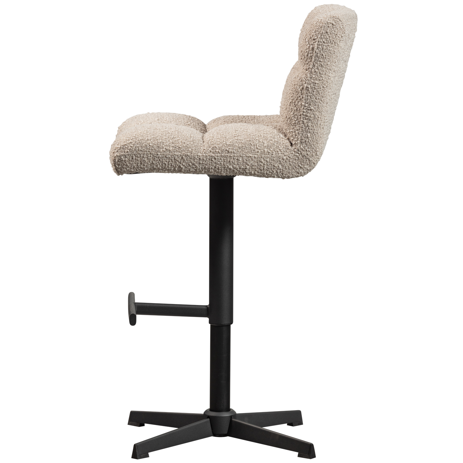 VINNY DRAAIBARE BARSTOEL BOUCLE ZAND