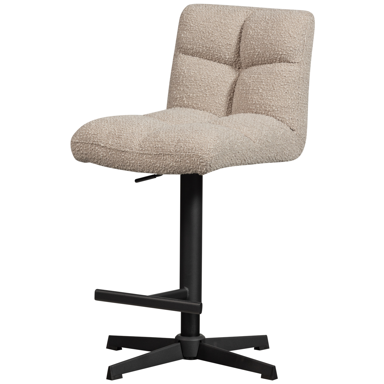 VINNY DRAAIBARE BARSTOEL BOUCLE ZAND