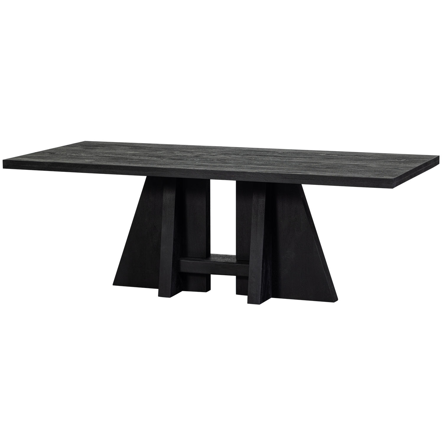 KEAN EETTAFEL MET MIDDENPOOT MANGO ZWART 220X100 CM