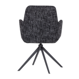 GRANT EETKAMERSTOEL ZWART MELANGE [fsc]