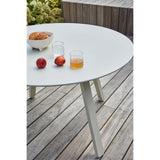 WOOOD - Auke buitentafel aluminium mist 75x120cm rond